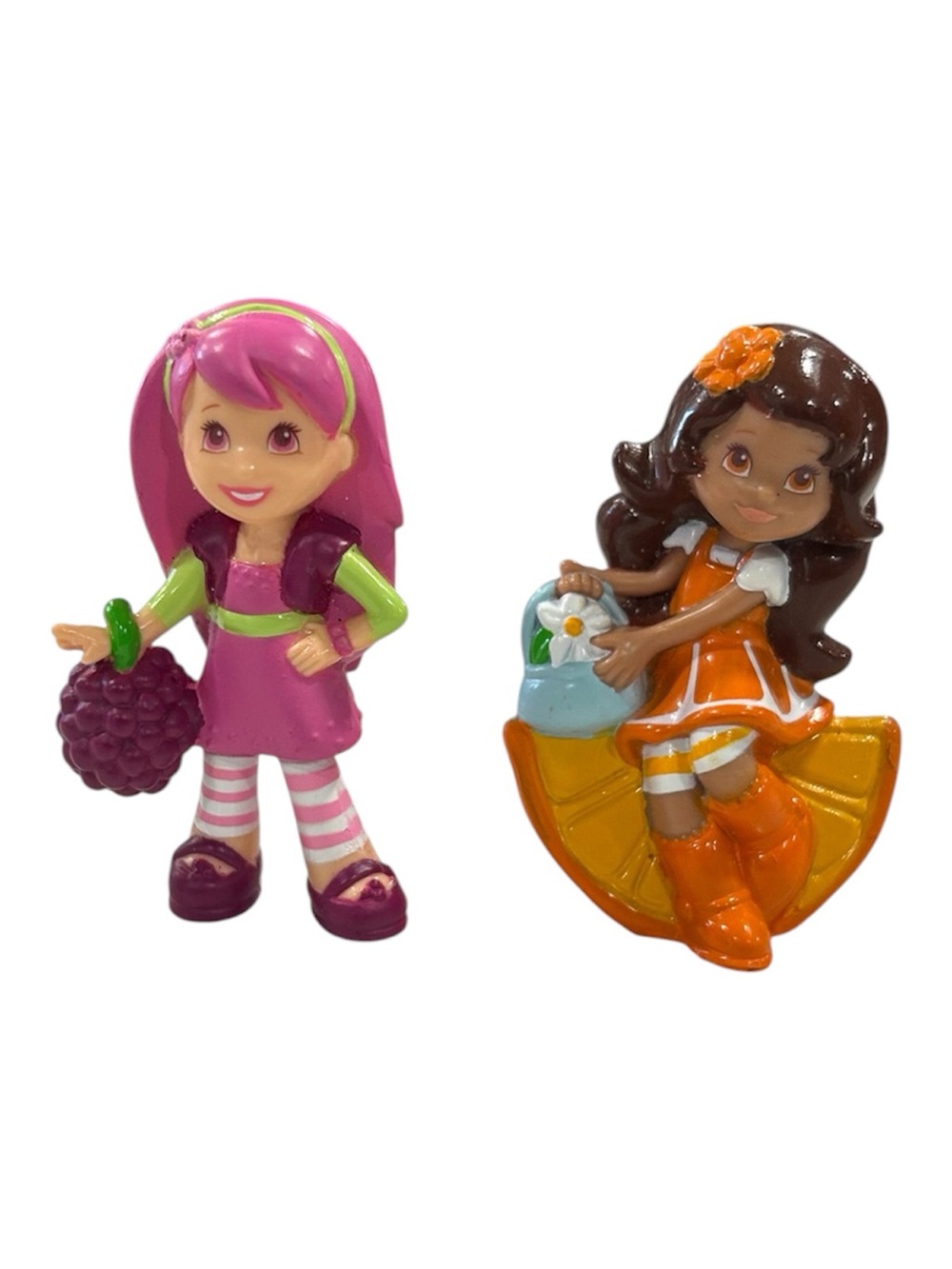 Strawberry Shortcake 2009 PVC Raspberry Torte and Orange Blossom Mini Figures